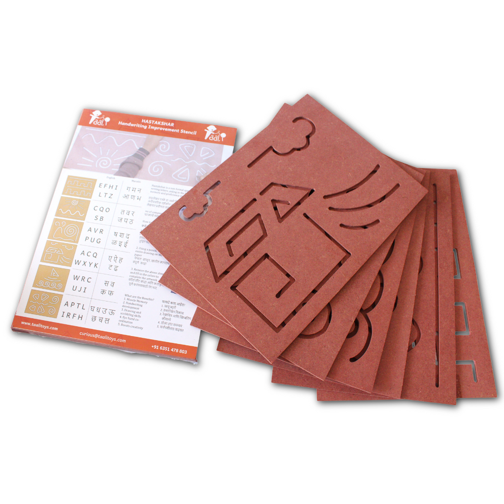Taali Hastakshar - Handwriting Improvement Stencils - Set of 6