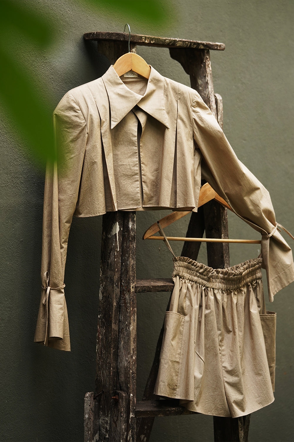 ITIDOR Level Up Shirt Jacket- Bell Sleeves, Inverted Pleat Bck And Front