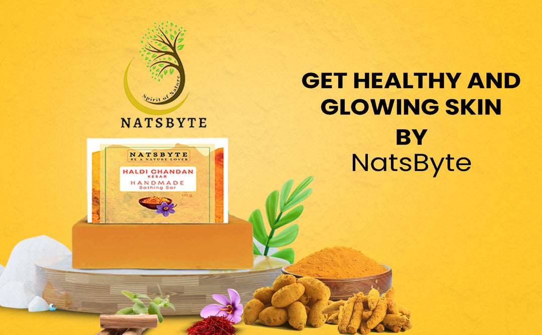 Natsbyte Handmade Haldi Chandan Soap for Bath - 120g