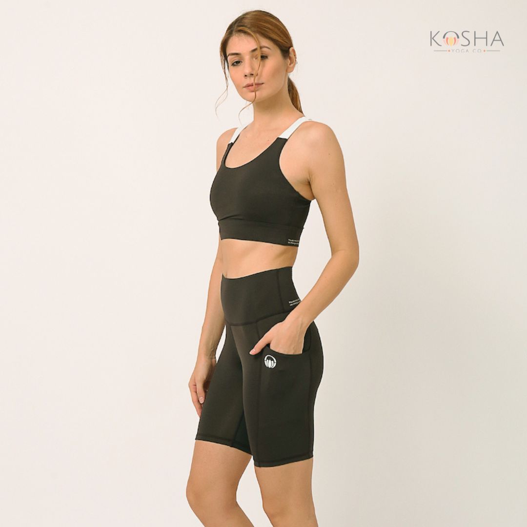 Kosha Yoga buttR Biker Shorts Co-ord Set by Kosha Yoga Co