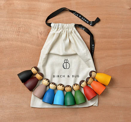 BIRCH & BUG Folk Colored Set of 10