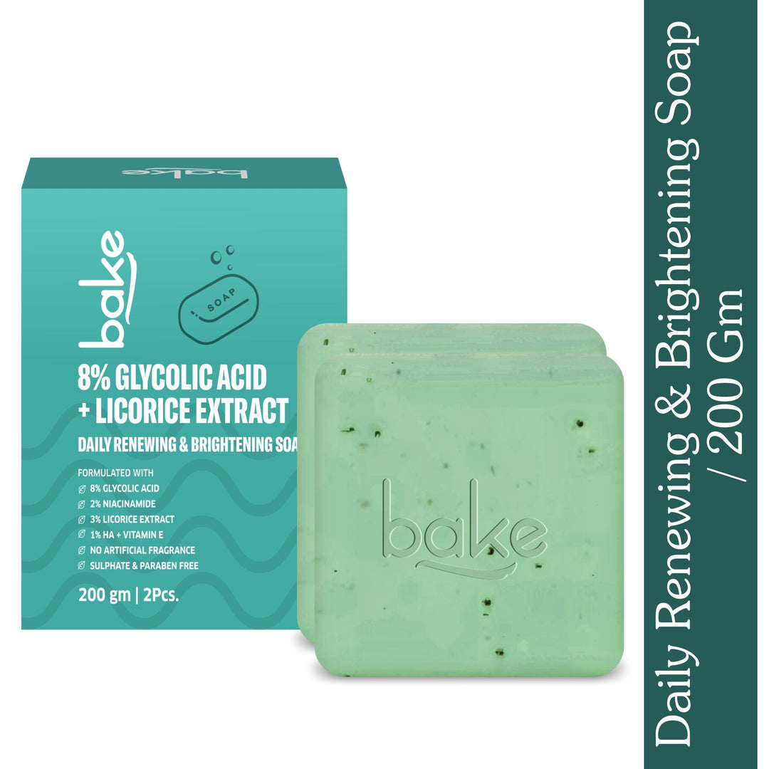 8% Glycolic Acid Scrub Treatment Soap (200 Gms Pack of 2)
