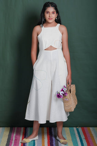 ITIDOR udita Jumpsuit -  Halter Neck Cut -Away Waist