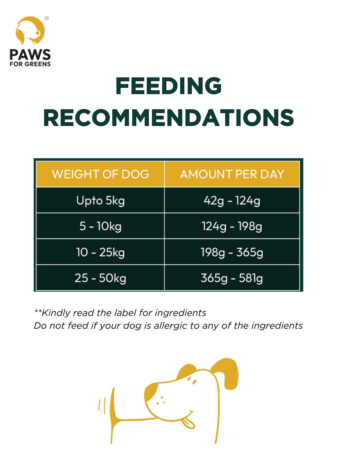 Paws For Greens 100% Vegan Dry Dog Food Adult - 1 kg