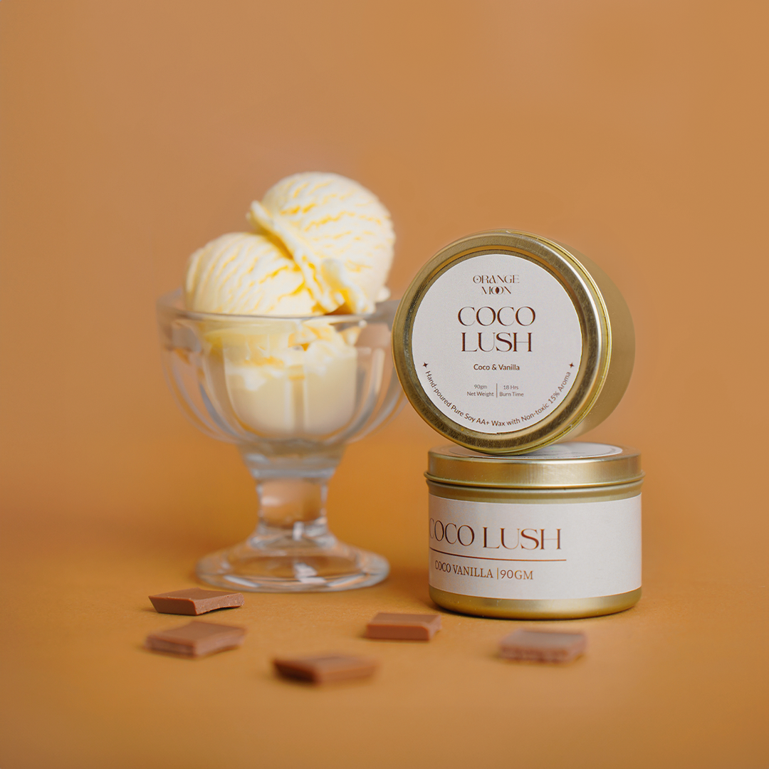 Orange Moon Coco Lush - Tin Candle