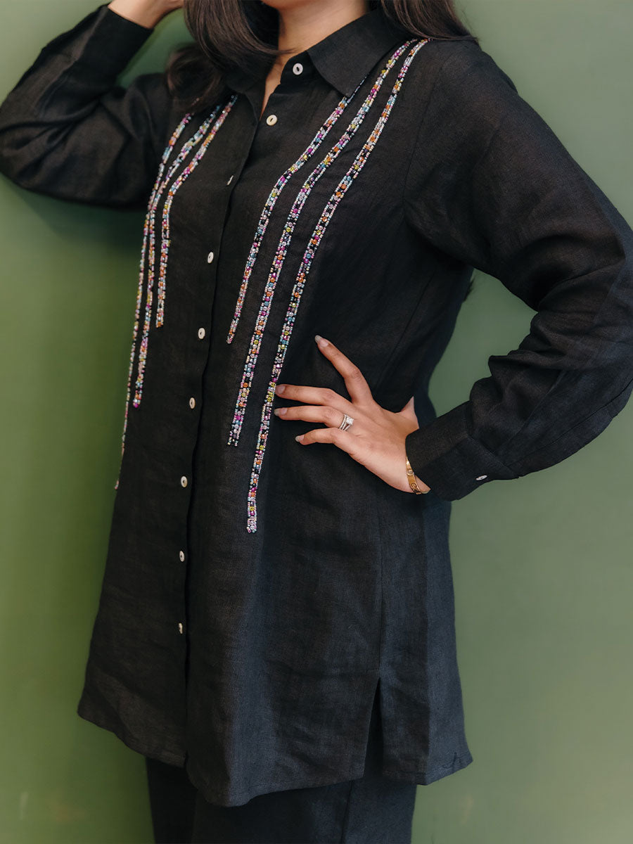 JASHN LINEN TUNIC CO-ORD SET