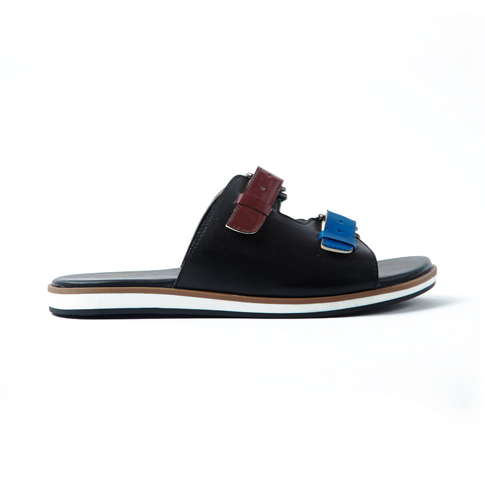 Monkstory Drift Slide Sandals - Classic Burgundy/Blue
