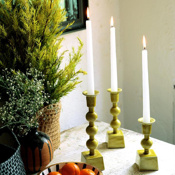 Goomti Tranquil Tri-Stand - The Lemon Green Candle Trio
