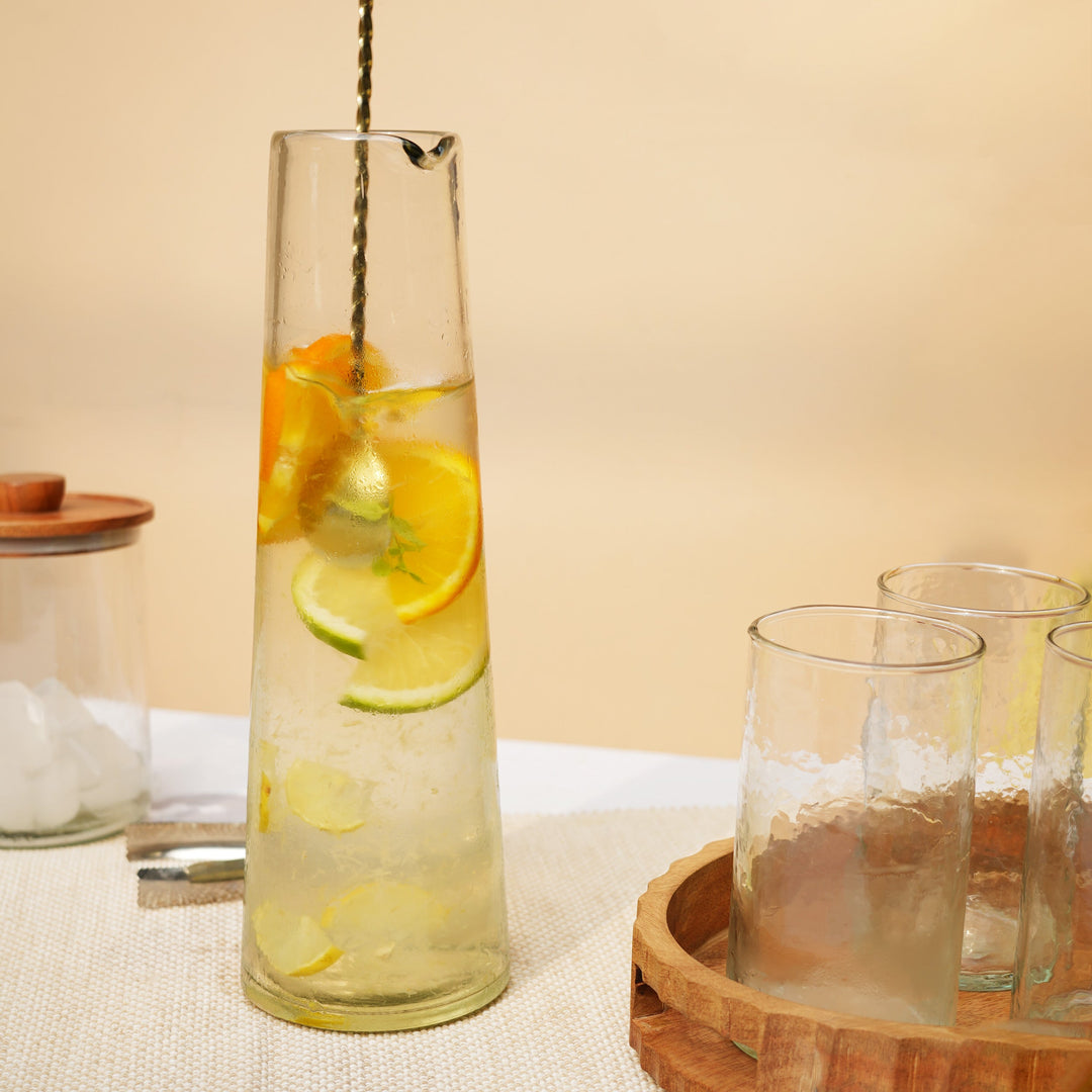 Muun Home Glass Carafe with Cork Lid