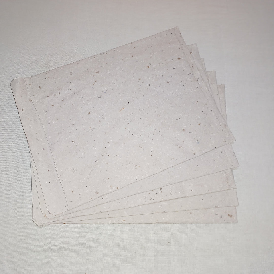 Code Effort A4 Envelopes, Grey | Recycled Paper | Pack of 5