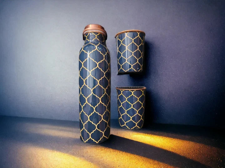 ONEarth Copper Bottle Gift Set (with cleaning brush)