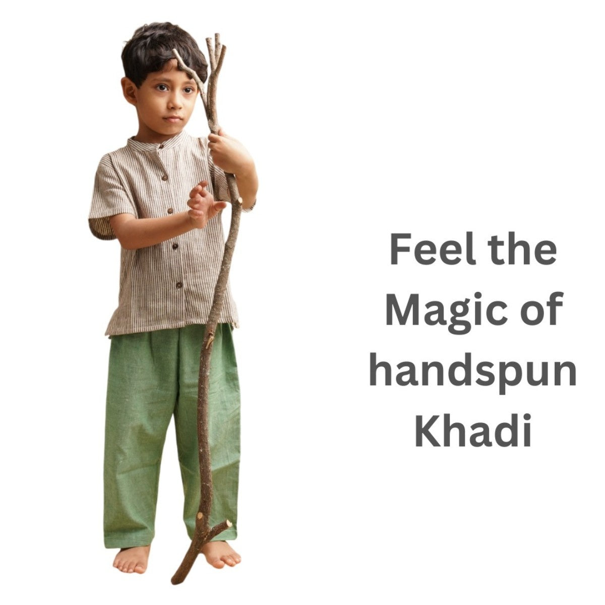 Nature Wear Khadi Cotton Pants' - Boys' Cotton Trousers