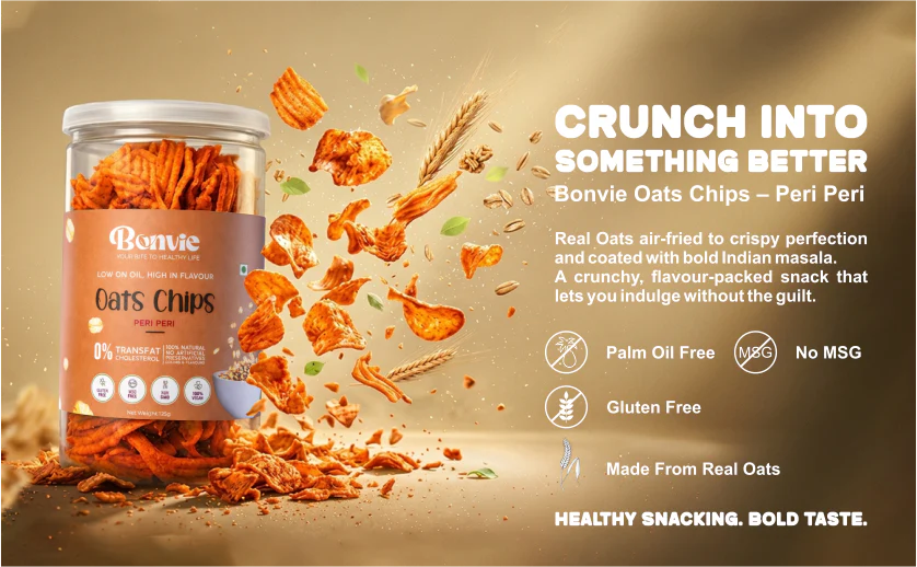 Bonvie Oats Chips - Peri Peri - Pack of 3