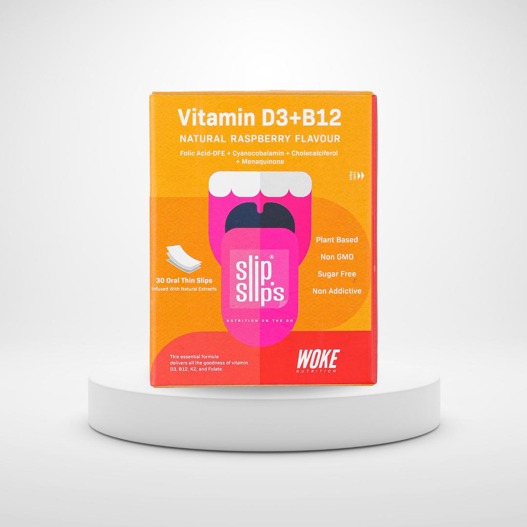 Vitamin D3+B12 Oral Strips | Boost Immunity and Overall Health | 30 Slips