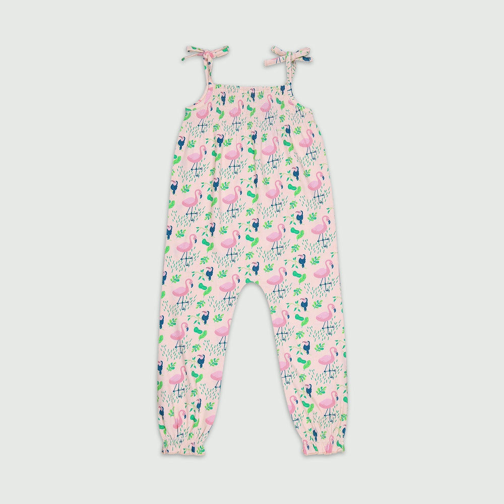 Ola! Otter Smocked Jumpsuit