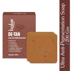 De-Tan Scrub Treatment Coffee Soap (200Gms Pack of 2)
