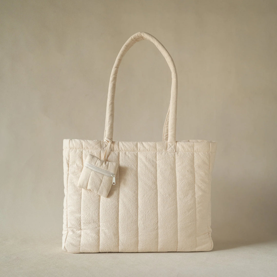 Akiiko Crinkle Stripe Tote Bag