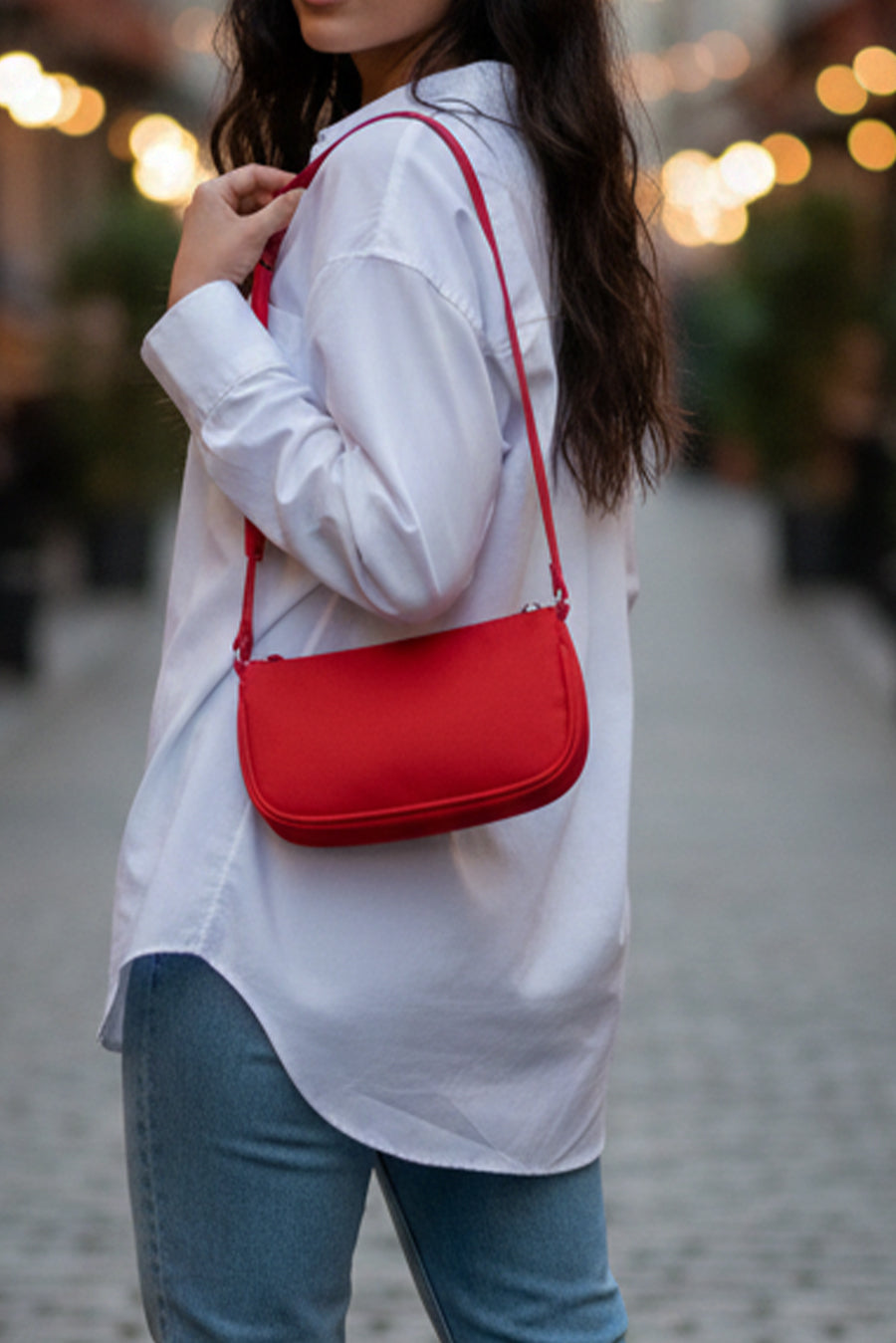 Baby Sling Vegan Leather Shoulder Bag