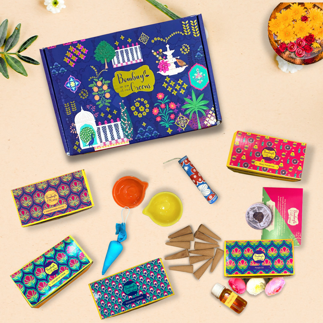 Bombay Greens Diwali Puja Kit - 5 in 1 Samagri Box