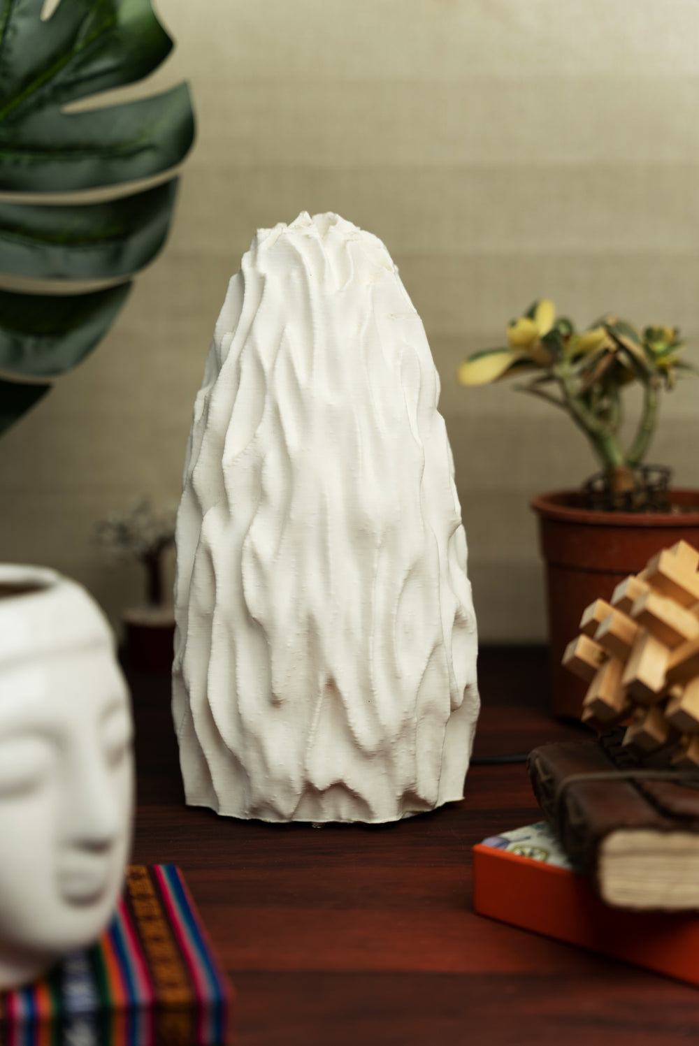 Untouched Coral Table Lamp | Designer LED Table Light
