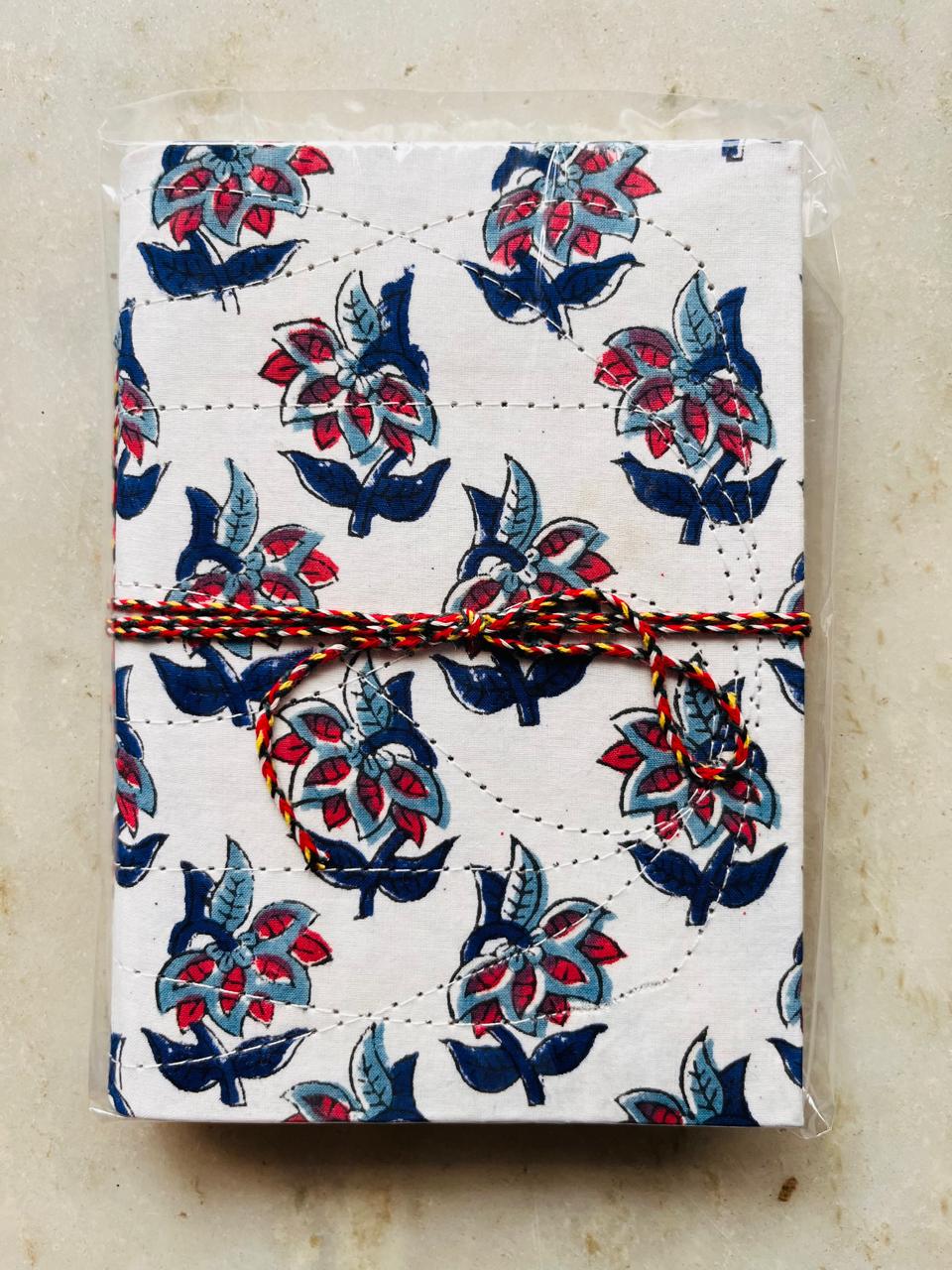 Handcrafted Fabric Diary | 18 × 13 cm | Peekaboo | Softbound with Strings