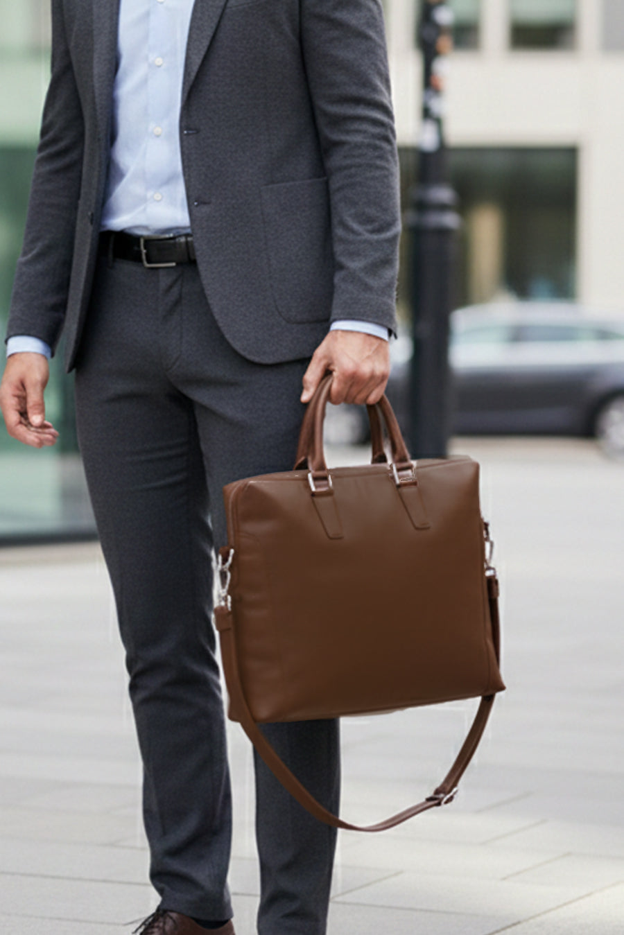 Will 15 Inch Vegan Leather Laptop Bag for Men
