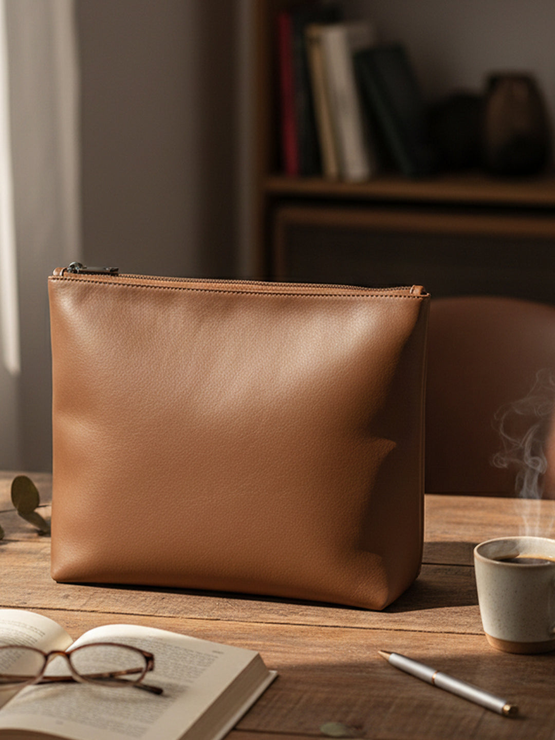 Slindon Medium Vegan Leather Toiletry Pouch