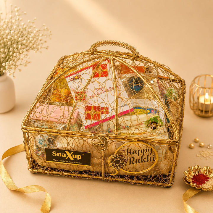 Golden Rakhi Hamper