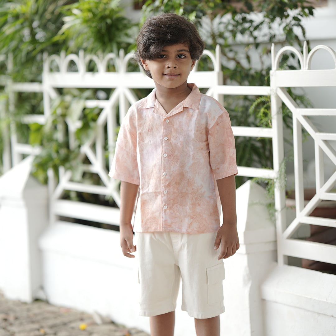 BabbleTym Relaxed fit Hemp Shirt- Natural Dye