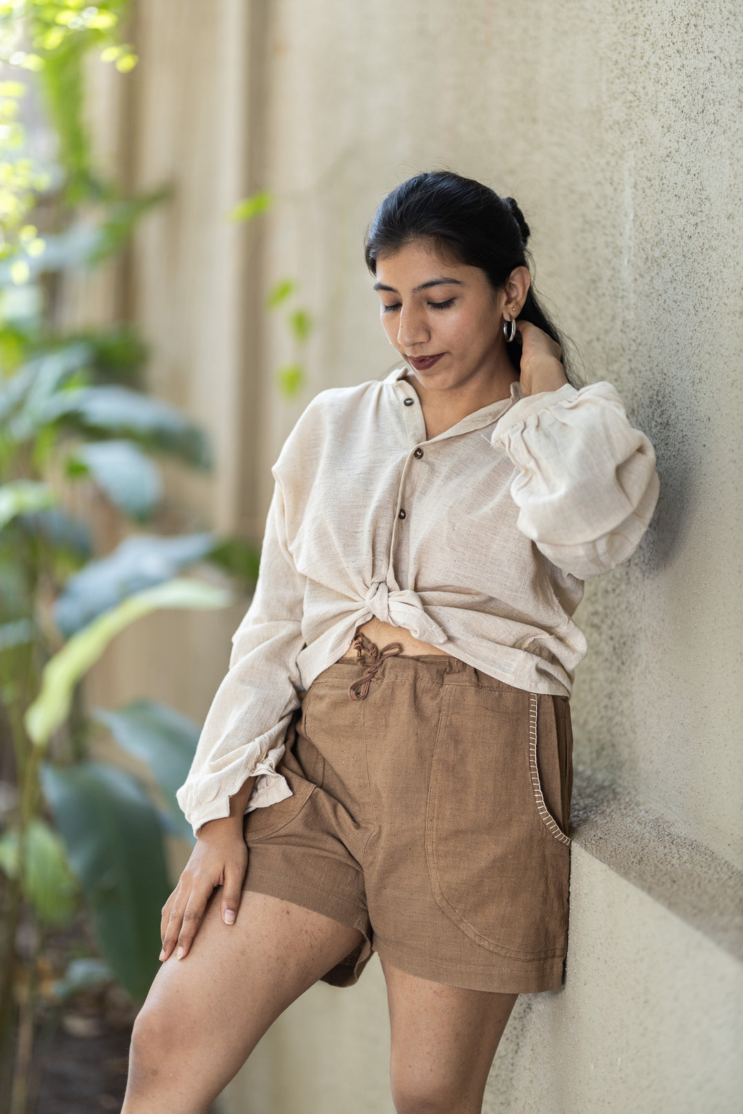 Studio Itiha Kala Cotton Kattha Shorts for Women