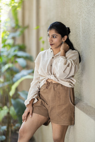 Studio Itiha Kala Cotton Kattha Shorts for Women