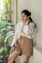 Studio Itiha Kala Cotton Kattha Shorts for Women