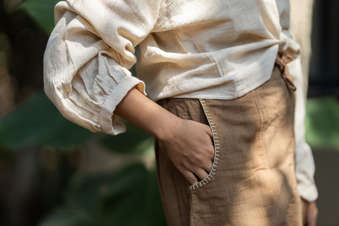 Studio Itiha Kala Cotton Kattha Shorts for Women