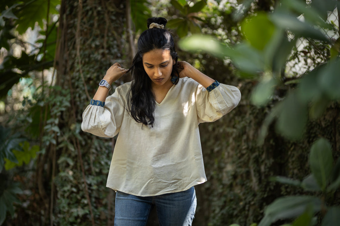 Studio Itiha Organic Khadi Cotton Ajrakh Top