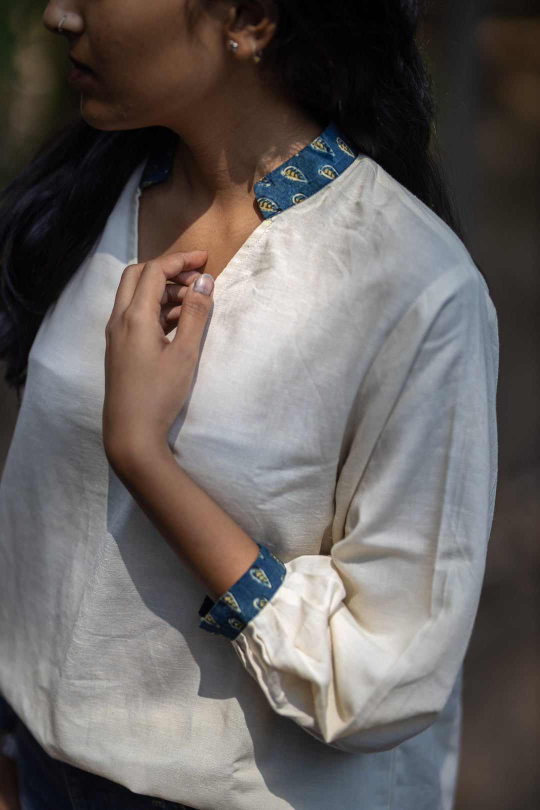 Studio Itiha Organic Khadi Cotton Ajrakh Top