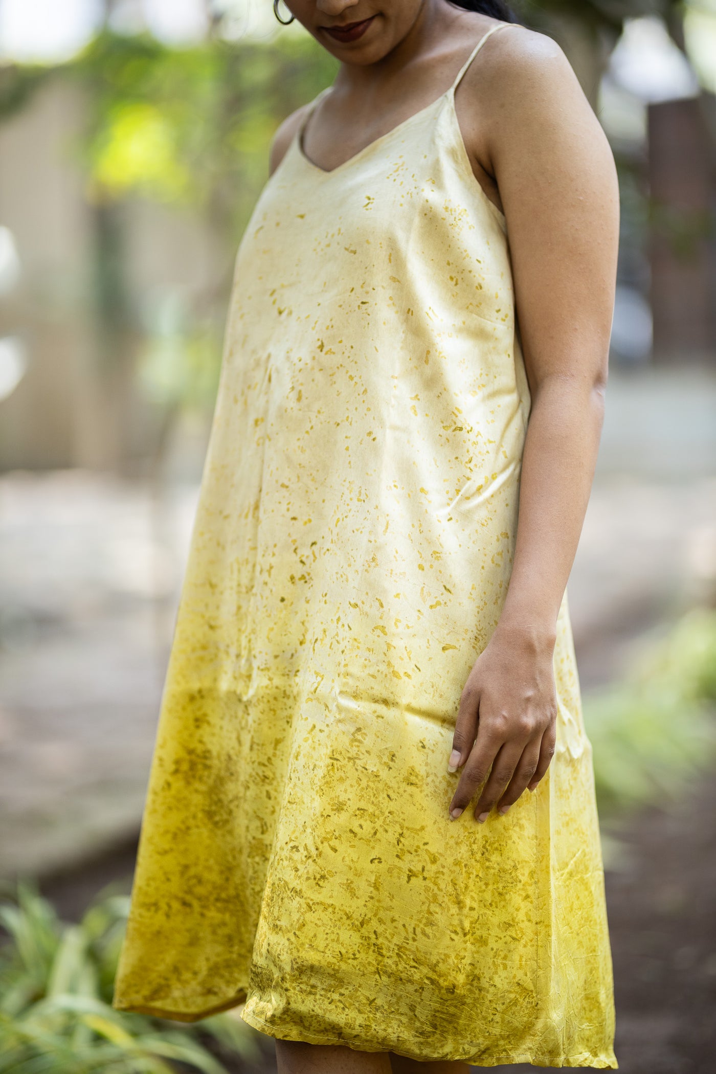 Studio Itiha Sustainable Modal Silk Sunflower Summer Dress