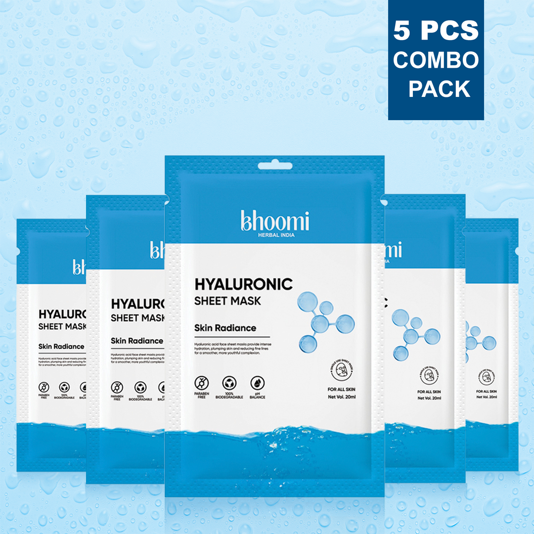 Bhoomi Herbal India HYALURONIC FACE SHEET MASK