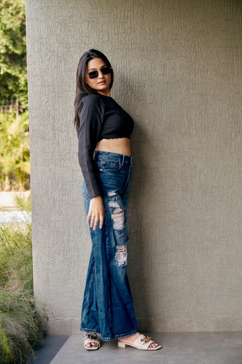 Ebony ash slate detachable dress in bamboo hemp