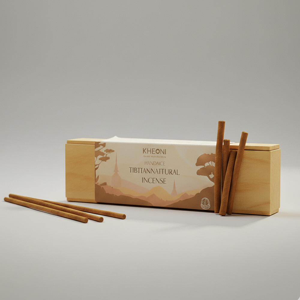 KHEONI Premium Tibetan Meditation Incense Dhoop Sticks for Aroma Therapy, Pooja, Home, Yoga - 240 Gram - 30 Sticks