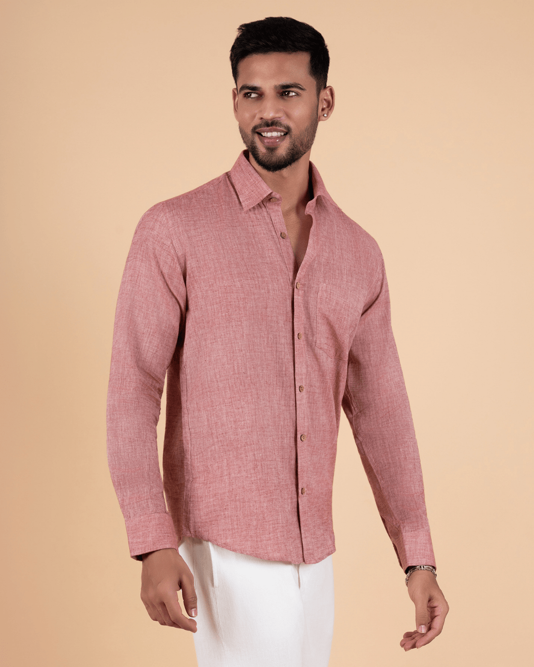 Earth Tone Full Sleeve Men Shirt image