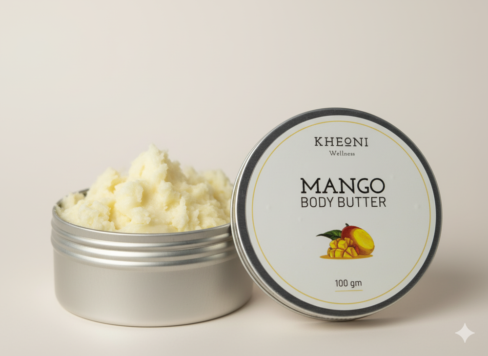 Kheoni Natural Mango Body Butter Moisturizer Lotion For Dry Skin