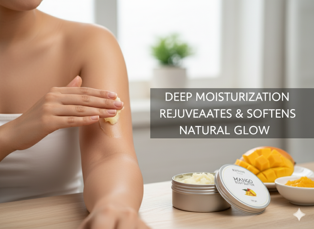 Kheoni Natural Mango Body Butter Moisturizer Lotion For Dry Skin
