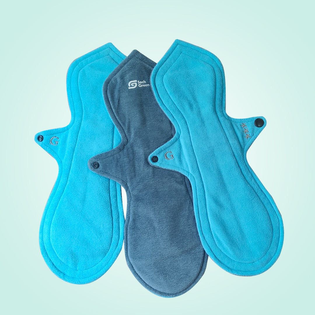 Reusable cloth pads (gushy flow) (3pc)