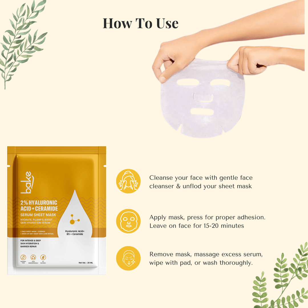 2% Hyaluronic Acid + Ceramide Serum Sheet Mask - Suspire