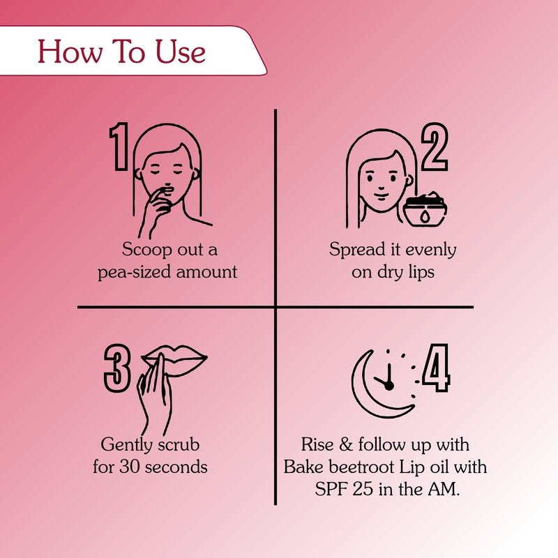 2% Kojic Acid Beetroot Lip Scrub - Suspire