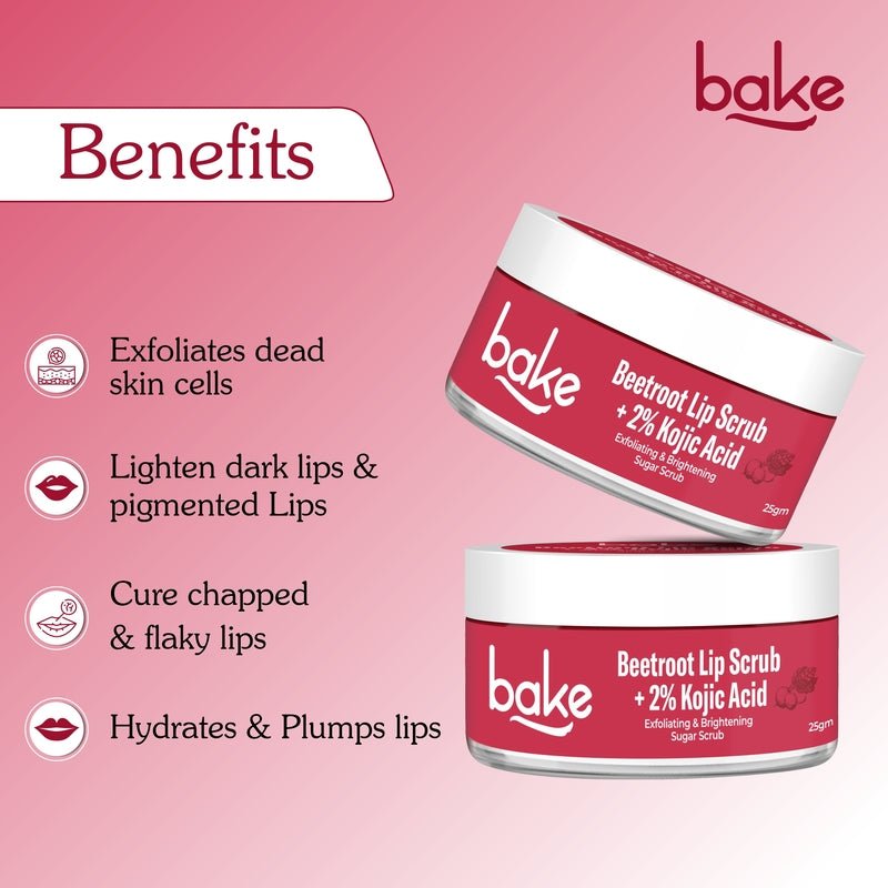 2% Kojic Acid Beetroot Lip Scrub - Suspire