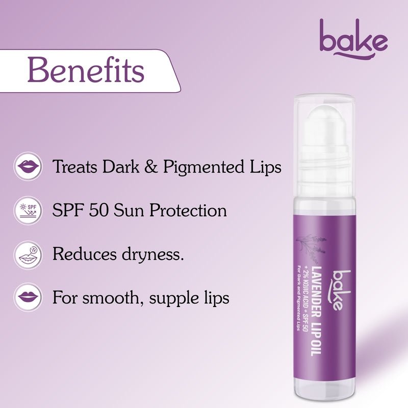 2% Kojic Acid Lavender Lip Oil SPF 50 PA+++ - Suspire