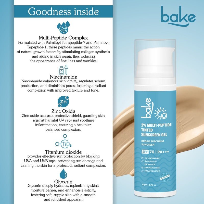 2% Multi Peptide Tinted Sunscreen SPF 70 PA+++ - Suspire