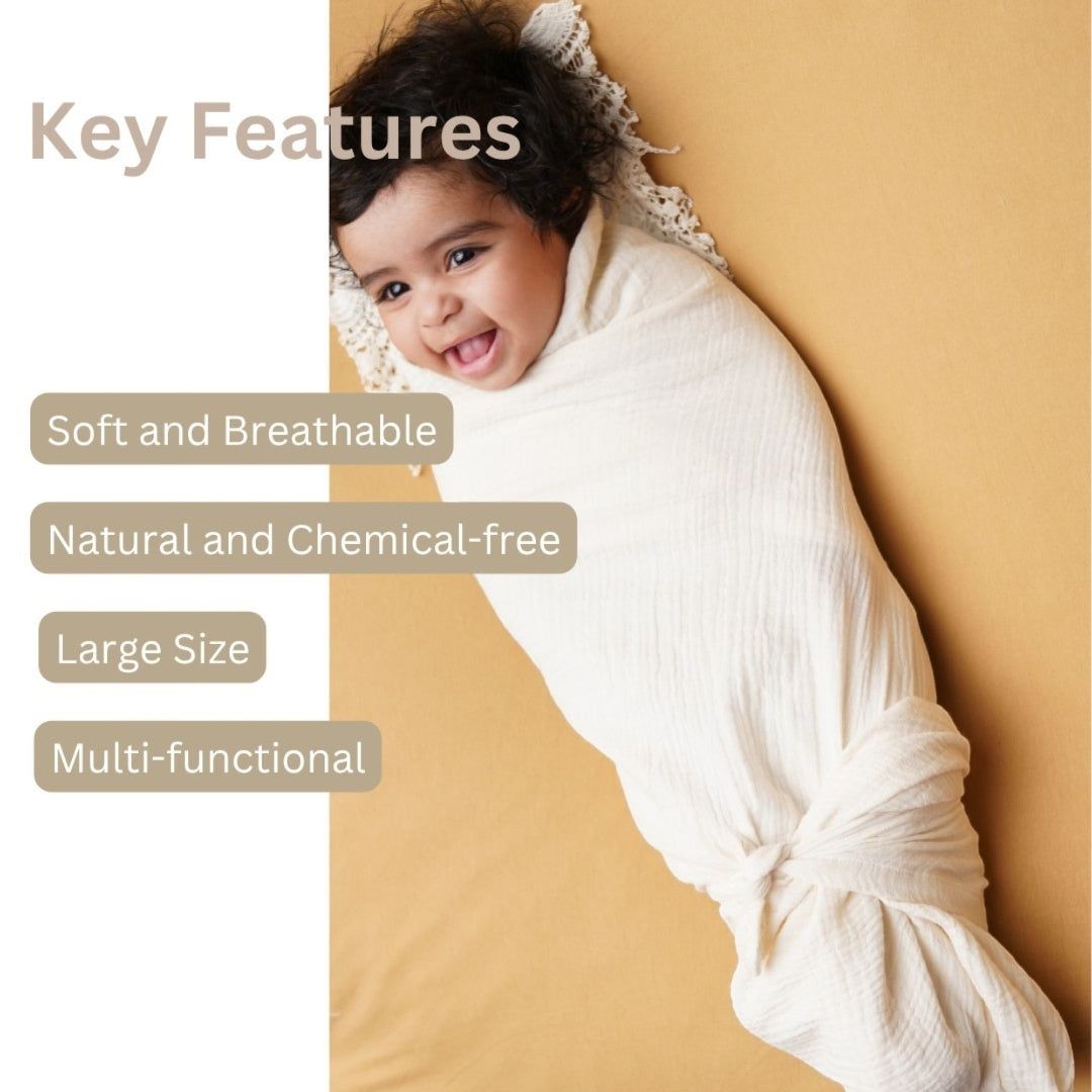 Sleepy Sprout Nest: Unisex Baby Swaddle (Set of 2)