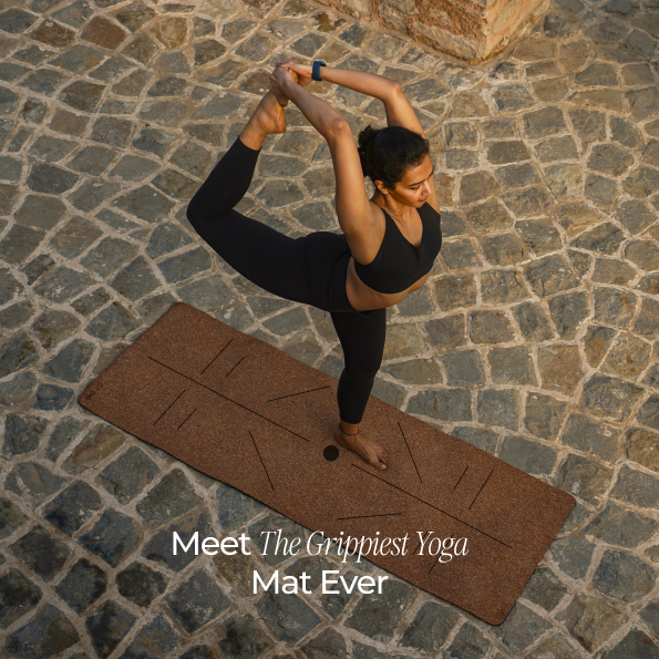 Pose Cork Yoga Mat - Grippiest Mat Ever | Free Carry Bag Include